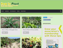 Tablet Screenshot of howtoplant.net